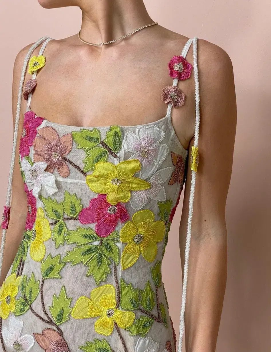Rachel Gilbert Willow Midi Dress Floral Size 3 / AU 12 photo 3