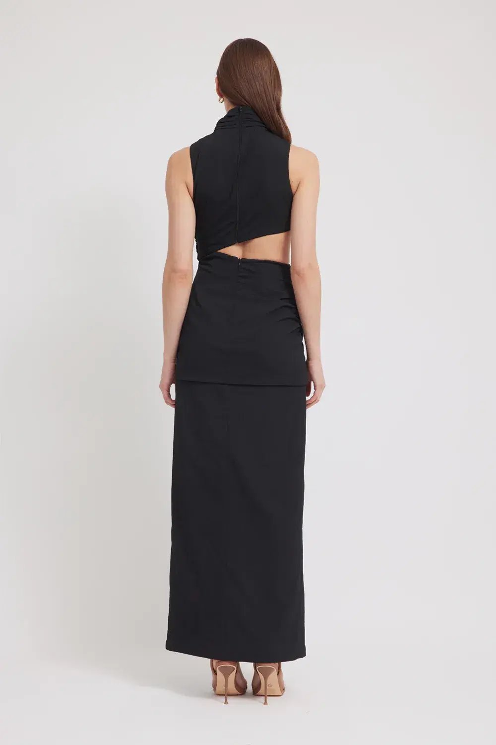Tojha Giana Maxi Dress in Black Size 10 photo 3