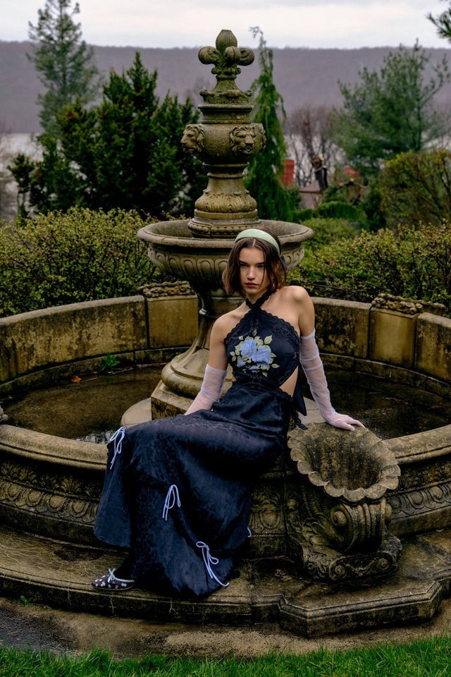 FOR LOVE & LEMONS MATHILDE MAXI DRESS - BLACK photo 6