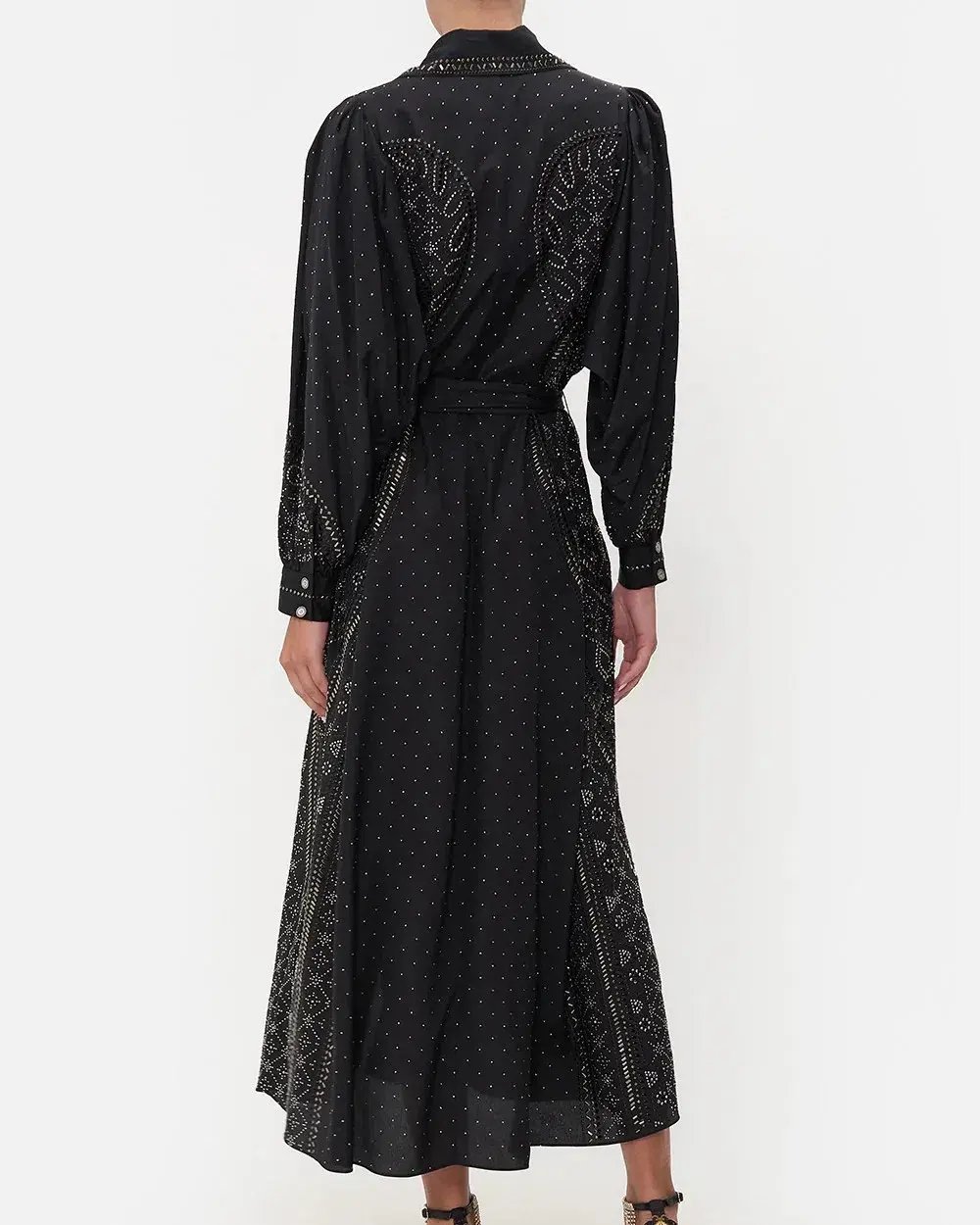 Camilla Curved Collar Shirt Midi Dress Luxe Espiritu  Size L / AU 14 photo 3