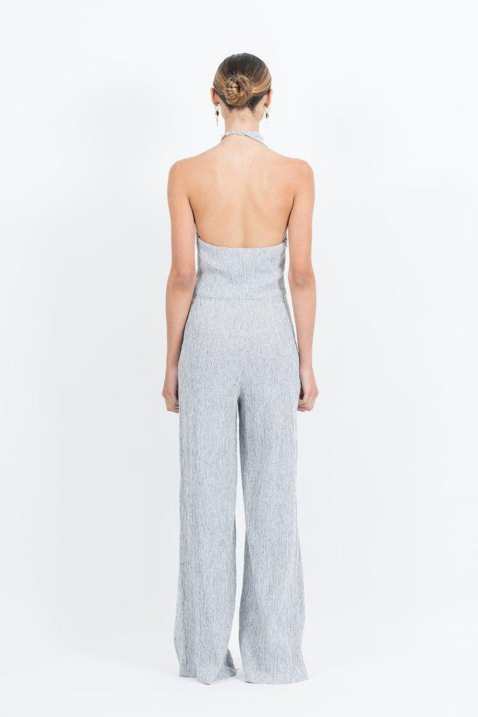 ONE FELL SWOOP Emily Linen Jumpsuit Size 8 photo 9