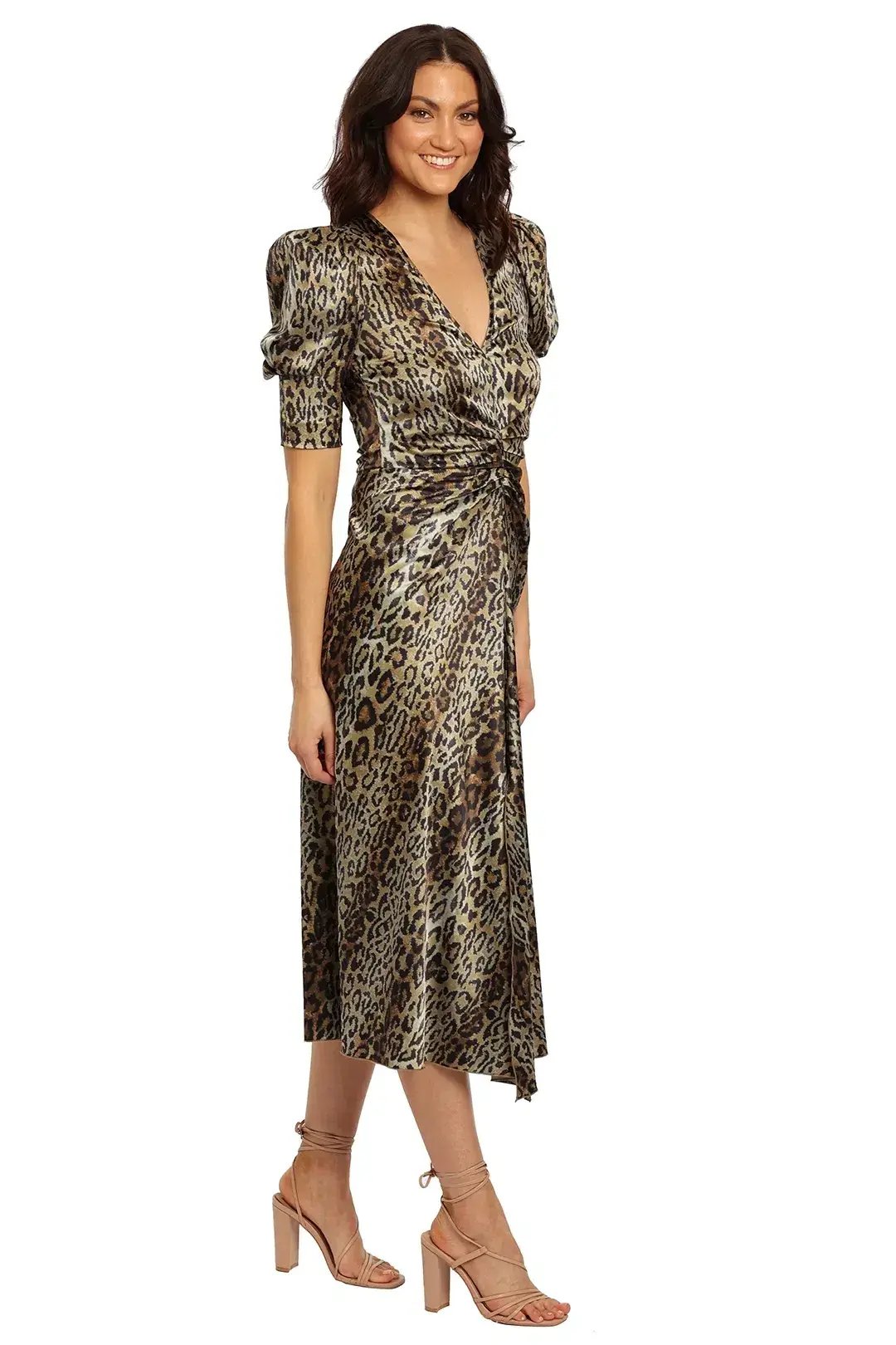 Rotate by Birger Christensen Leopard Sierina Dress, Size 10 photo 2