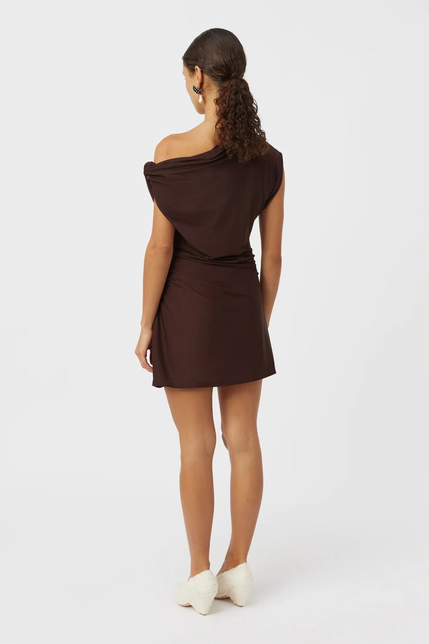 Camilla & Marc Annalise Mini Dress - Chocolate Brown photo 3