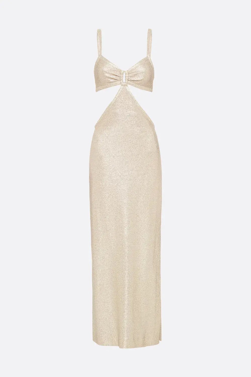 Manning Cartell Total Eclipse Cut Out Dress Soft Gold Size 12 photo 4