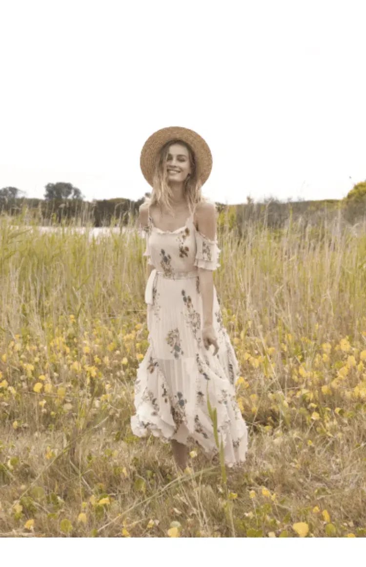 We Are Kindred Country Field Maxi Dress Floral Size 6 photo 3