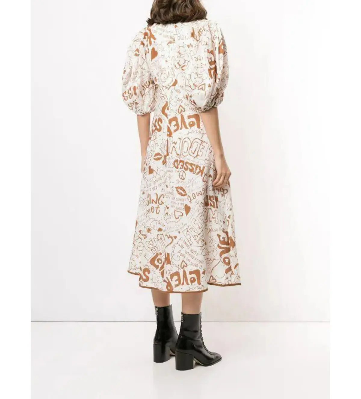 Zimmermann Graffiti Linen Day Dress in Graffiti Print Size 2 / AU 12 photo 2