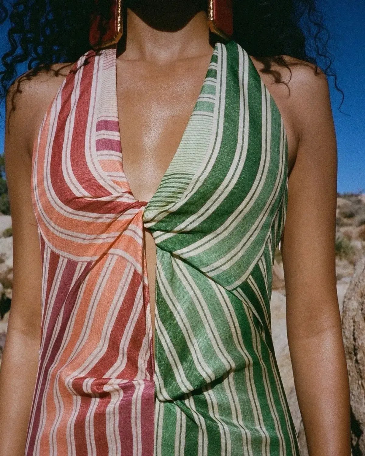 Sir the Label Marisol Twist Midi Dress Multi Print Size 8 photo 5