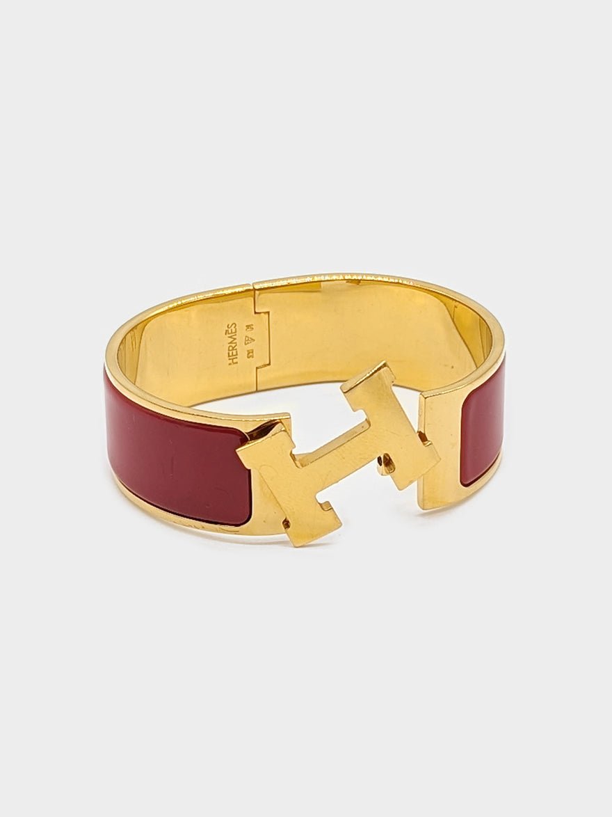 Hermès Clic Clac H Bracelet Rouge Amarante photo 3