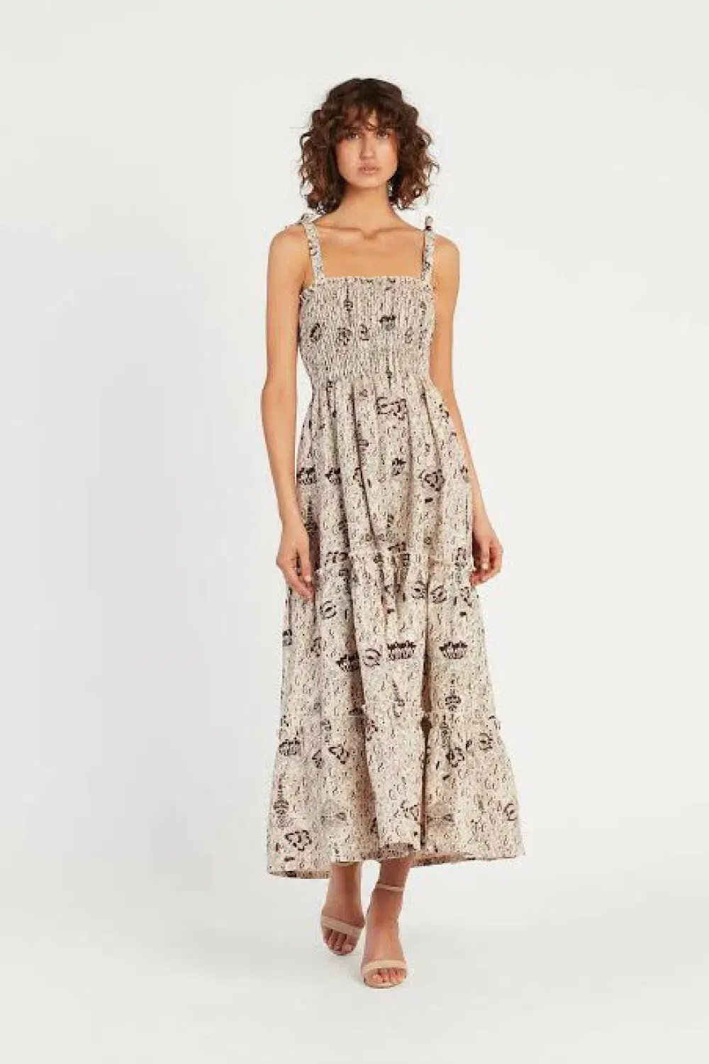 Sir The Label Stella Tiered Maxi Dress Print Size 1 / Au 8 photo 2