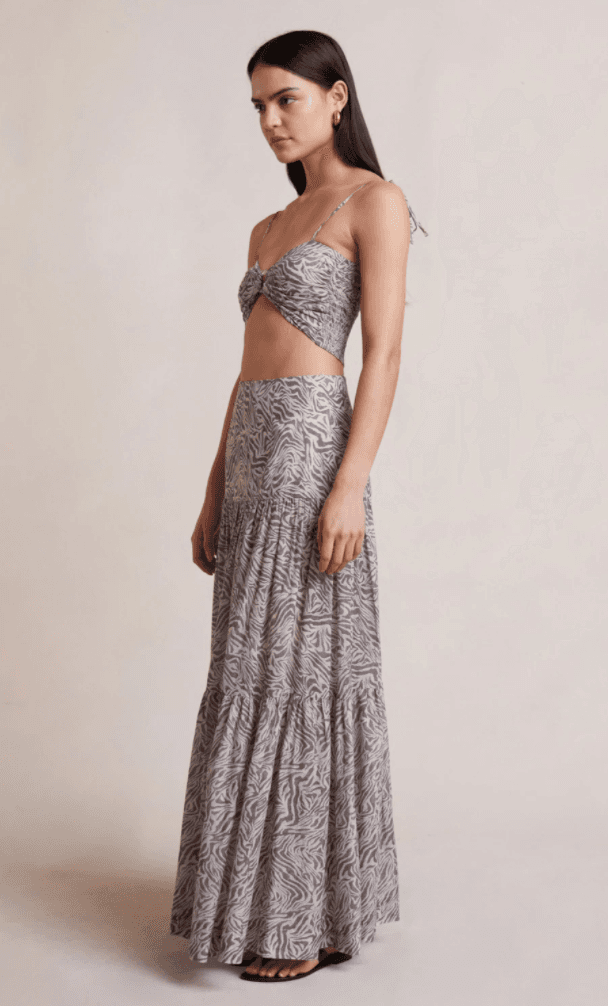 Bec & Bridge Sahara Crop Top and Maxi Skirt Print Size 8 photo 2