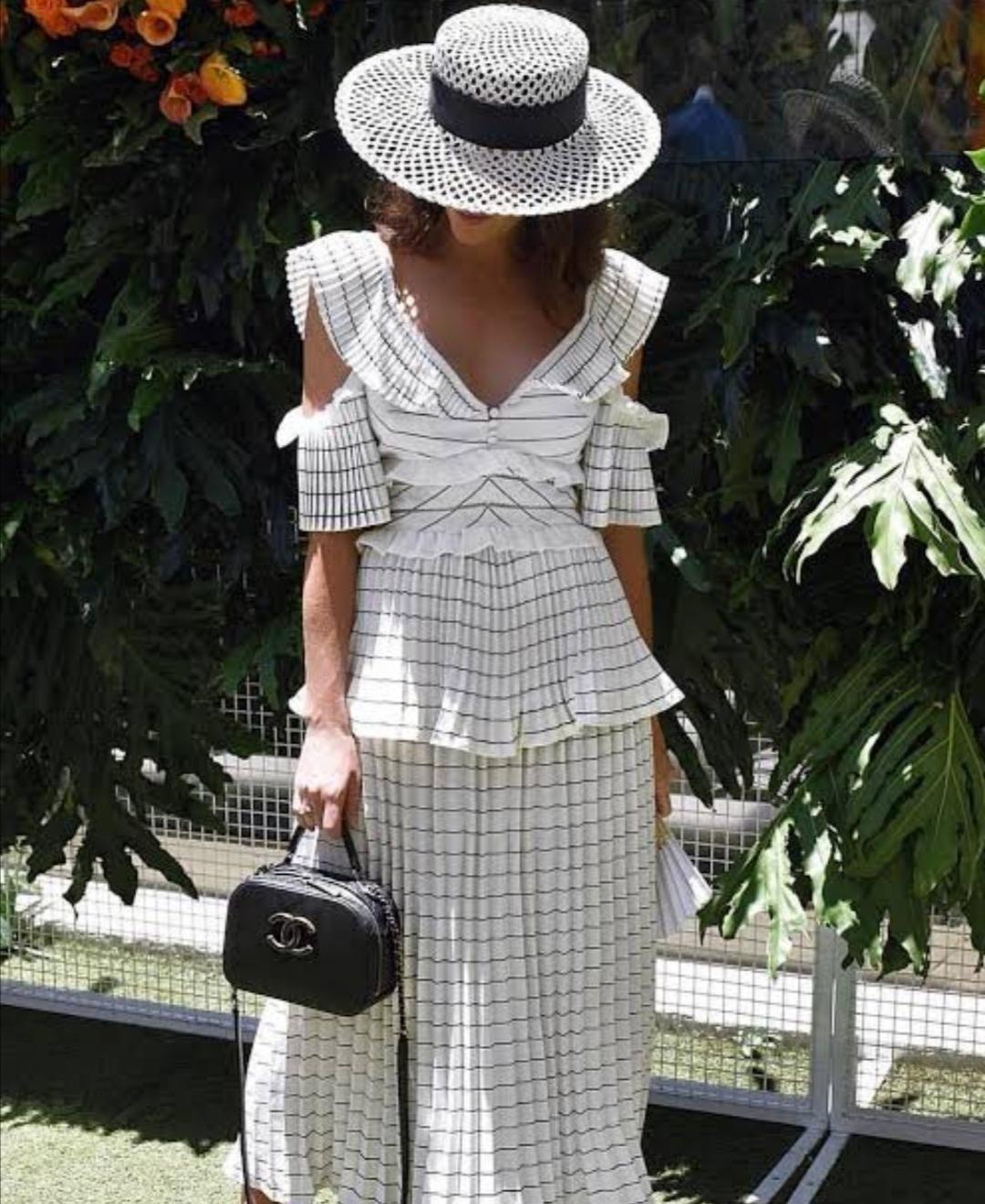 Self Portrait Monochrome Stripe Dress Size 6 photo 3