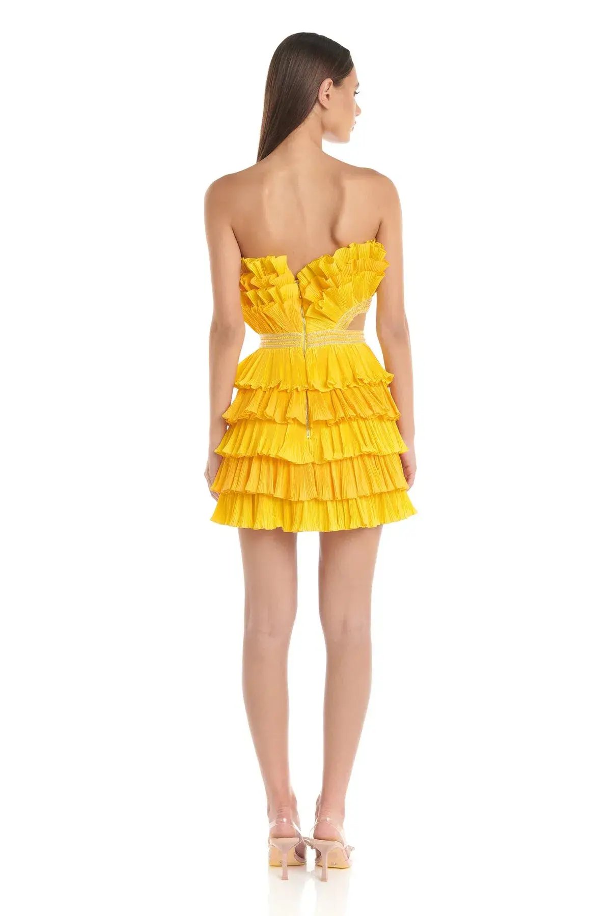 Eliya the Label Josephine Mini Dress Yellow Size XS / AU 6 photo 3