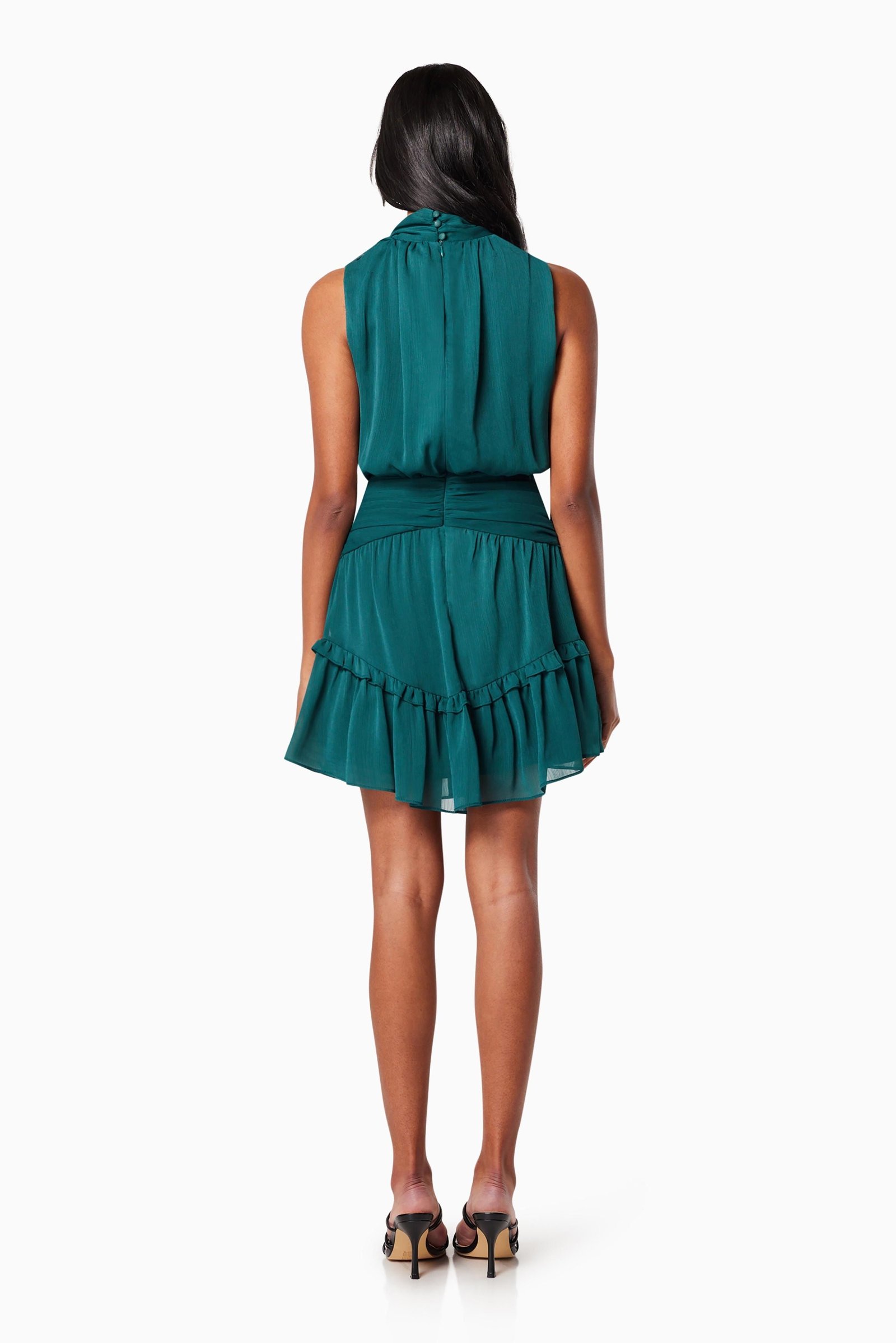 ELLIATT KAVELA DRESS - FOREST GREEN photo 5