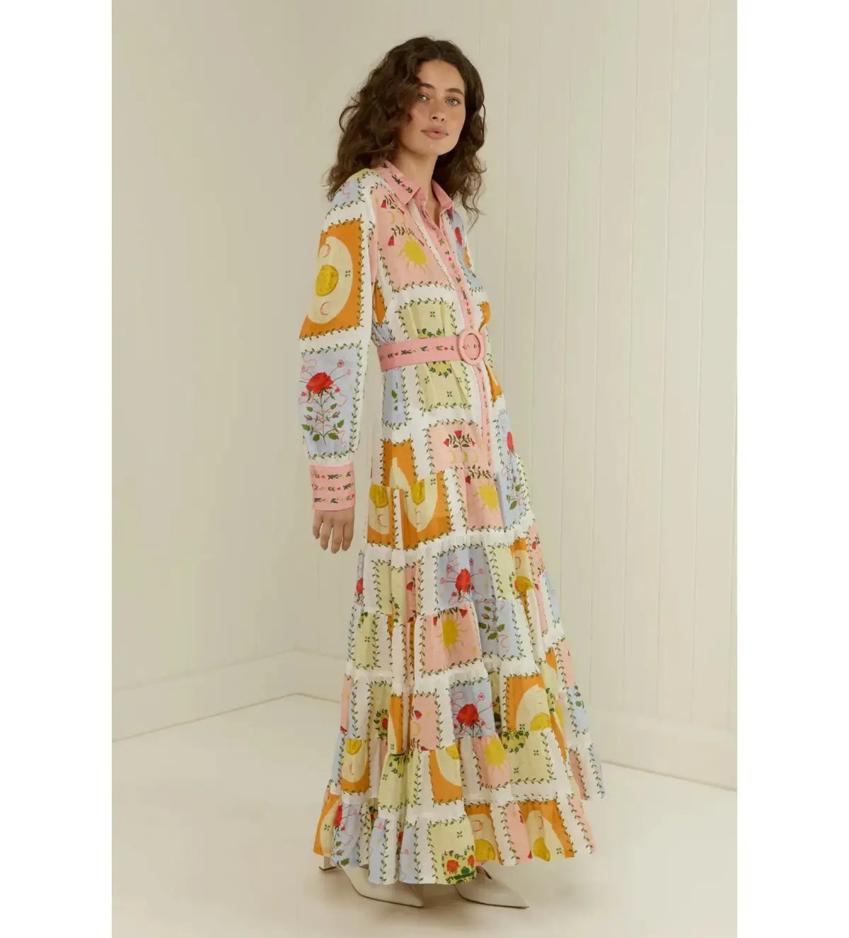 Palm Noosa Aria Dress in Siesta Tile Print Size AU 12 photo 3