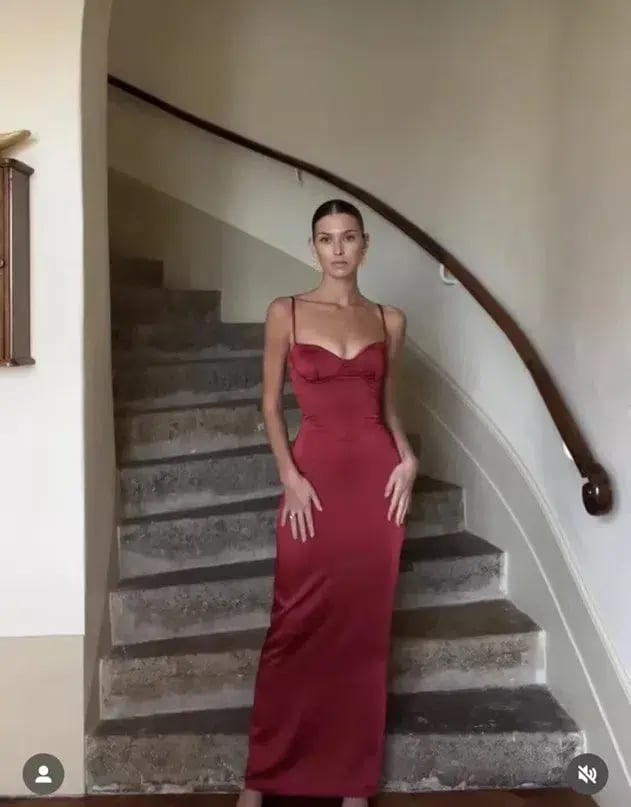 House of CB Stefania Corset Maxi Dress Red Size XS / AU 6 photo 5