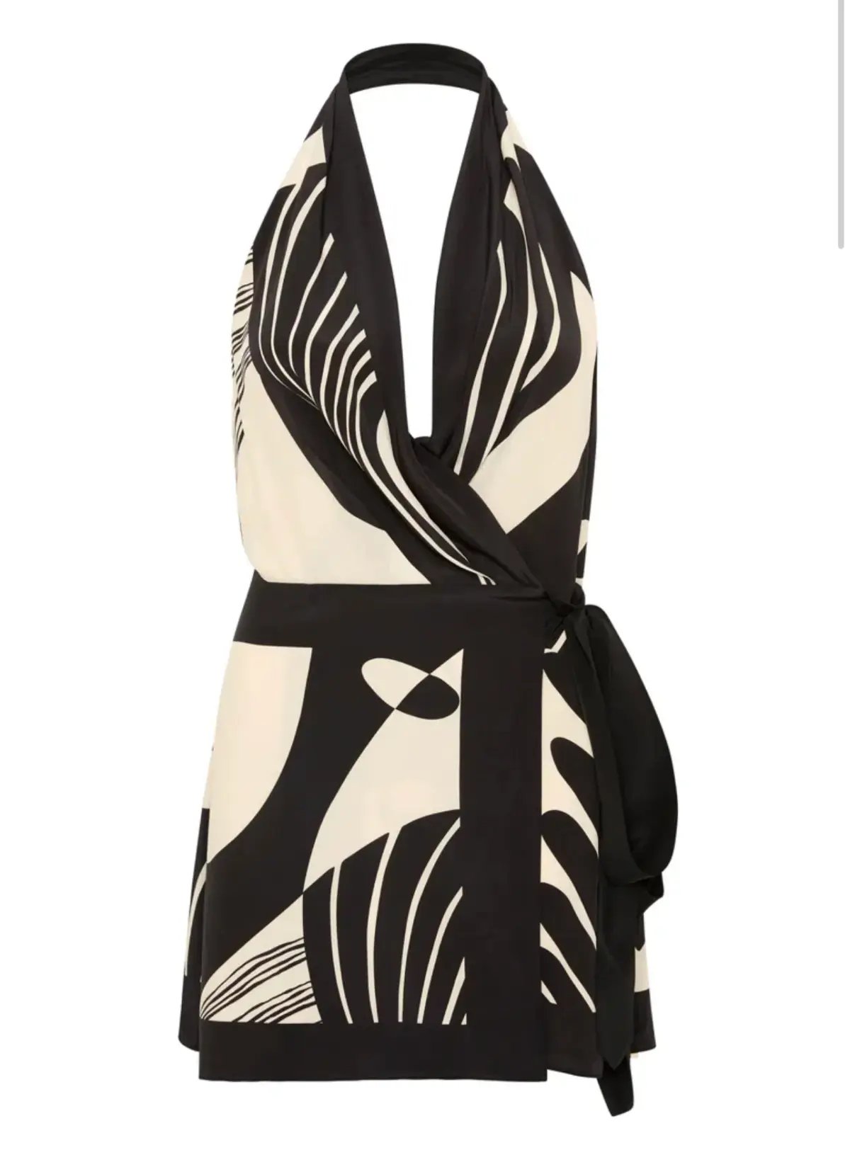 Sir The Label  Realisme Wrap Halter Mini Dress Papier Print Size 2 / AU 10 photo 7