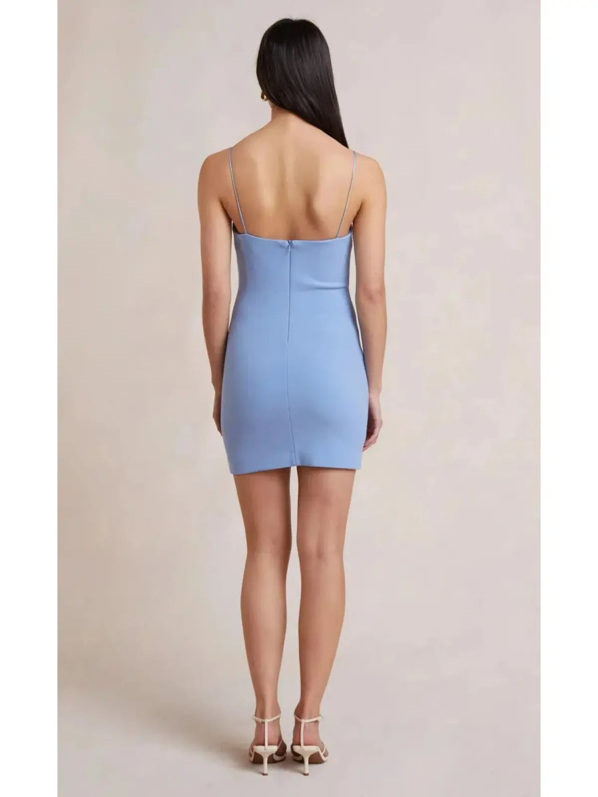 Bec & Bridge Noa Keyhole Mini Dress in Sky Blue Size AU 6 photo 2