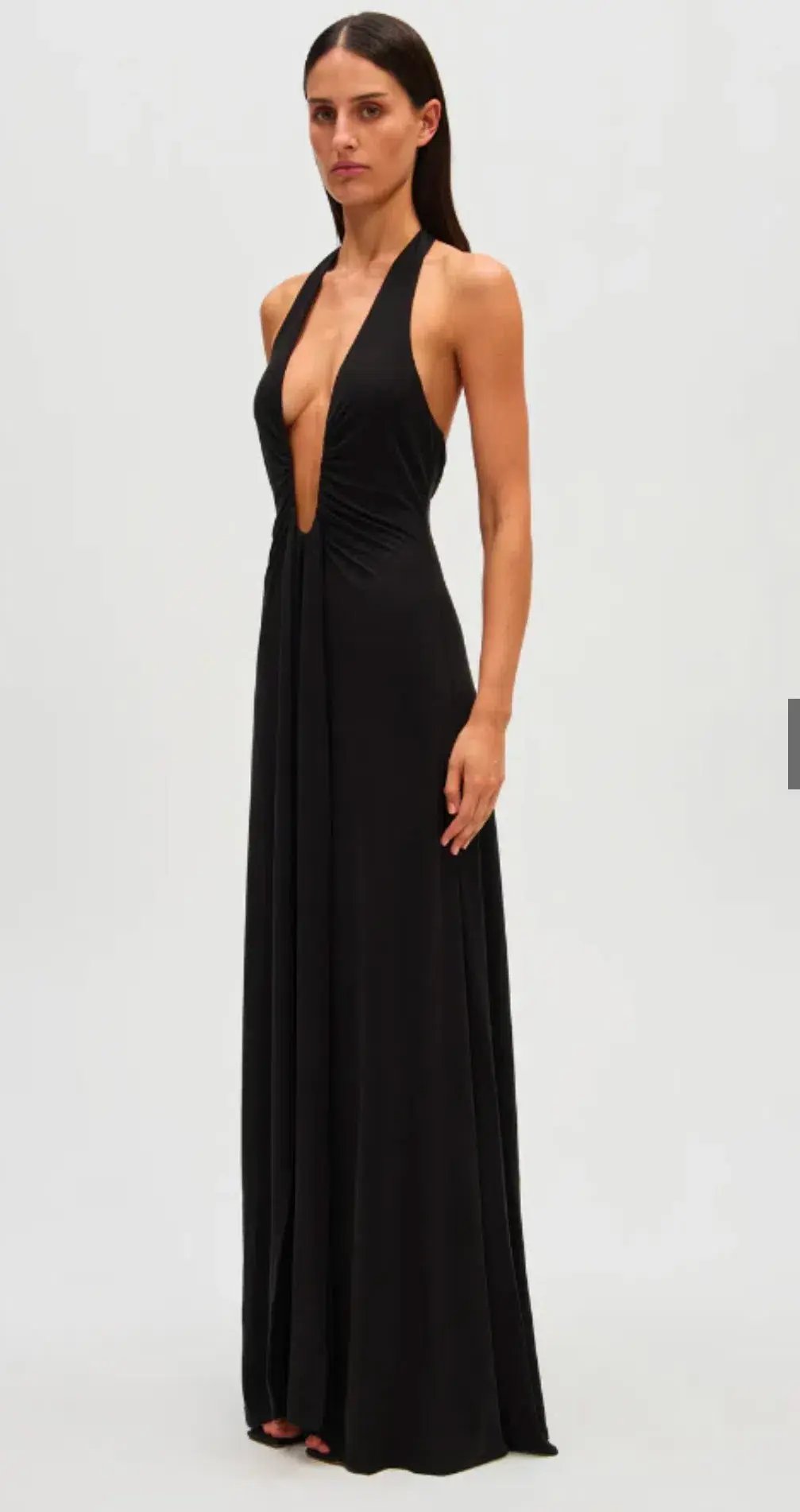 Misha Jennifer Cupro Maxi Dress Black  Size 8 photo 2