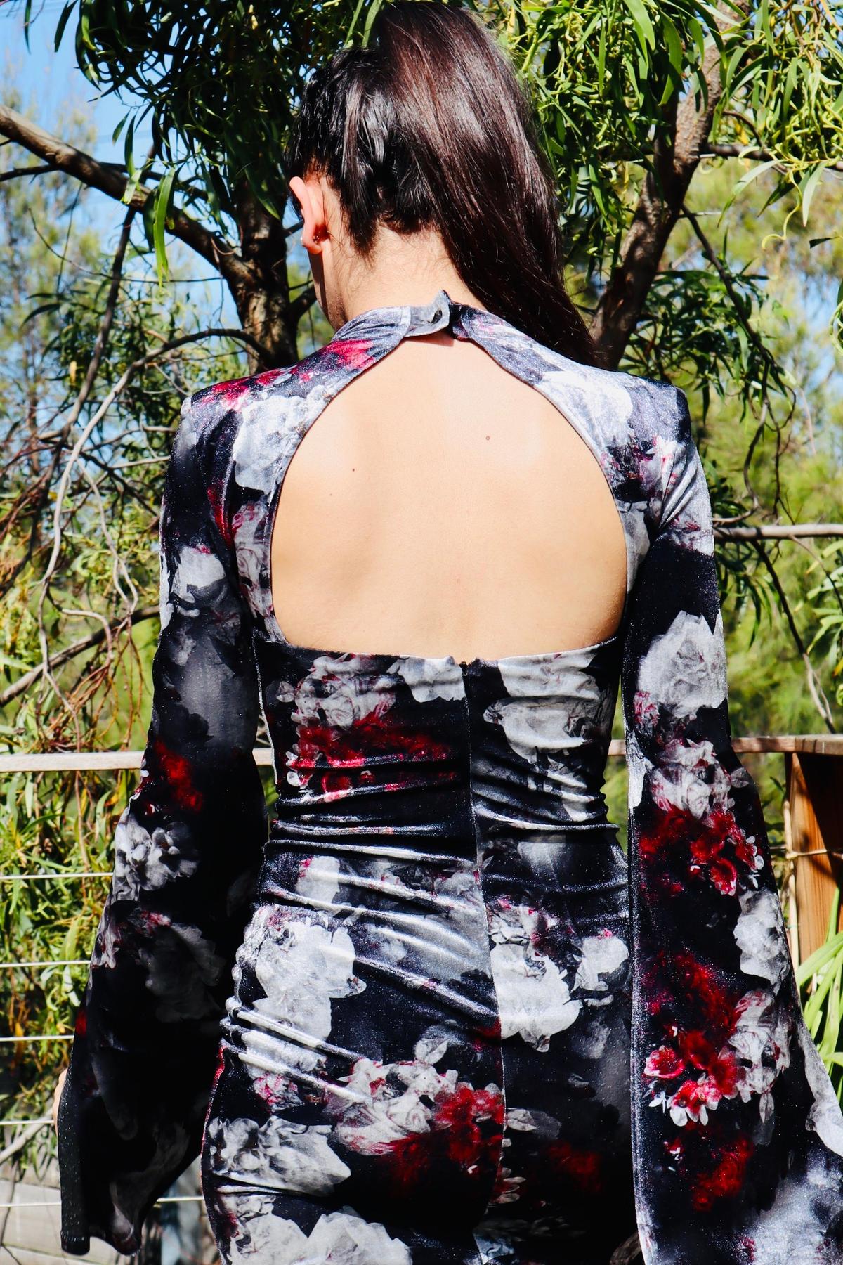 Mossman The Poison Arrow Mini Dress Floral Print Size 6 photo 6