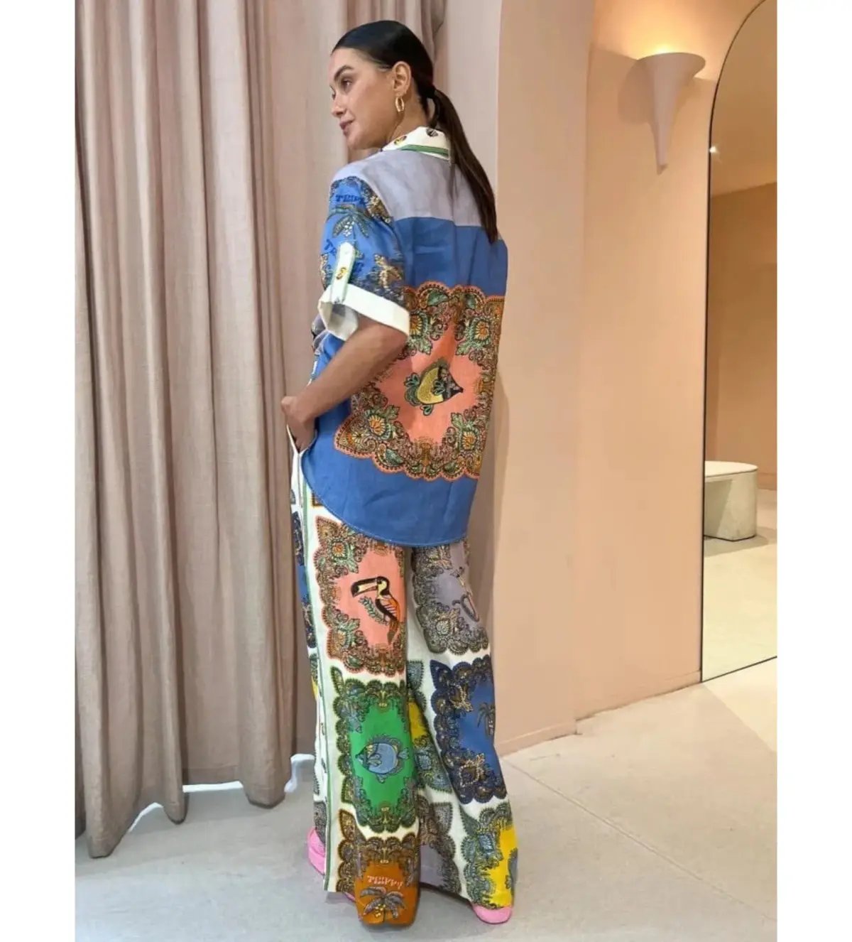 Alemais Troppo Trippy Shirt Size 12 and Pant Set Multi Size 14 photo 2