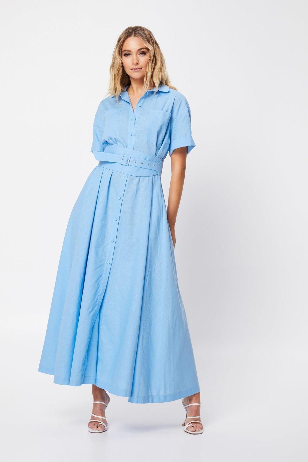 Mossman The Blue Light Dress Blue Size 8 photo 2