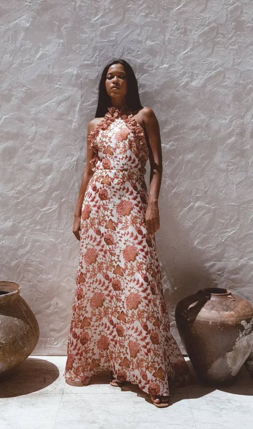 Sonya Moda Ajloun Maxi Gown Print Size 8 photo 2