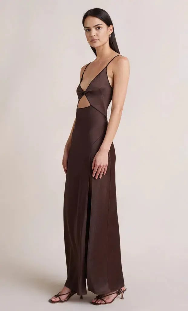 Bec & Bridge Hazel Maxi Dress In Chocolate Size 6 photo 2