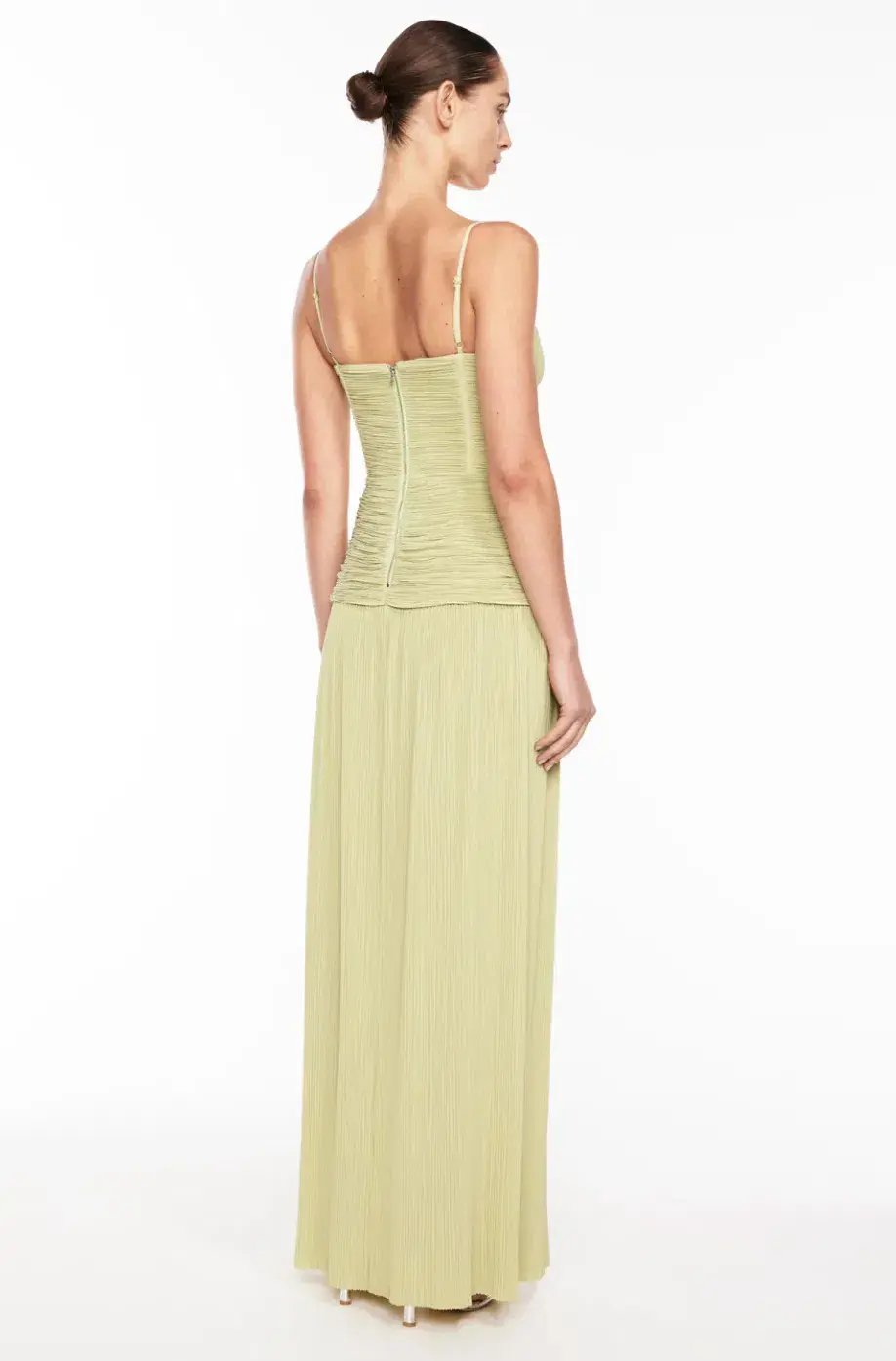 Manning Cartell Double Time Pleat Dress Pistachio Size 10 photo 4
