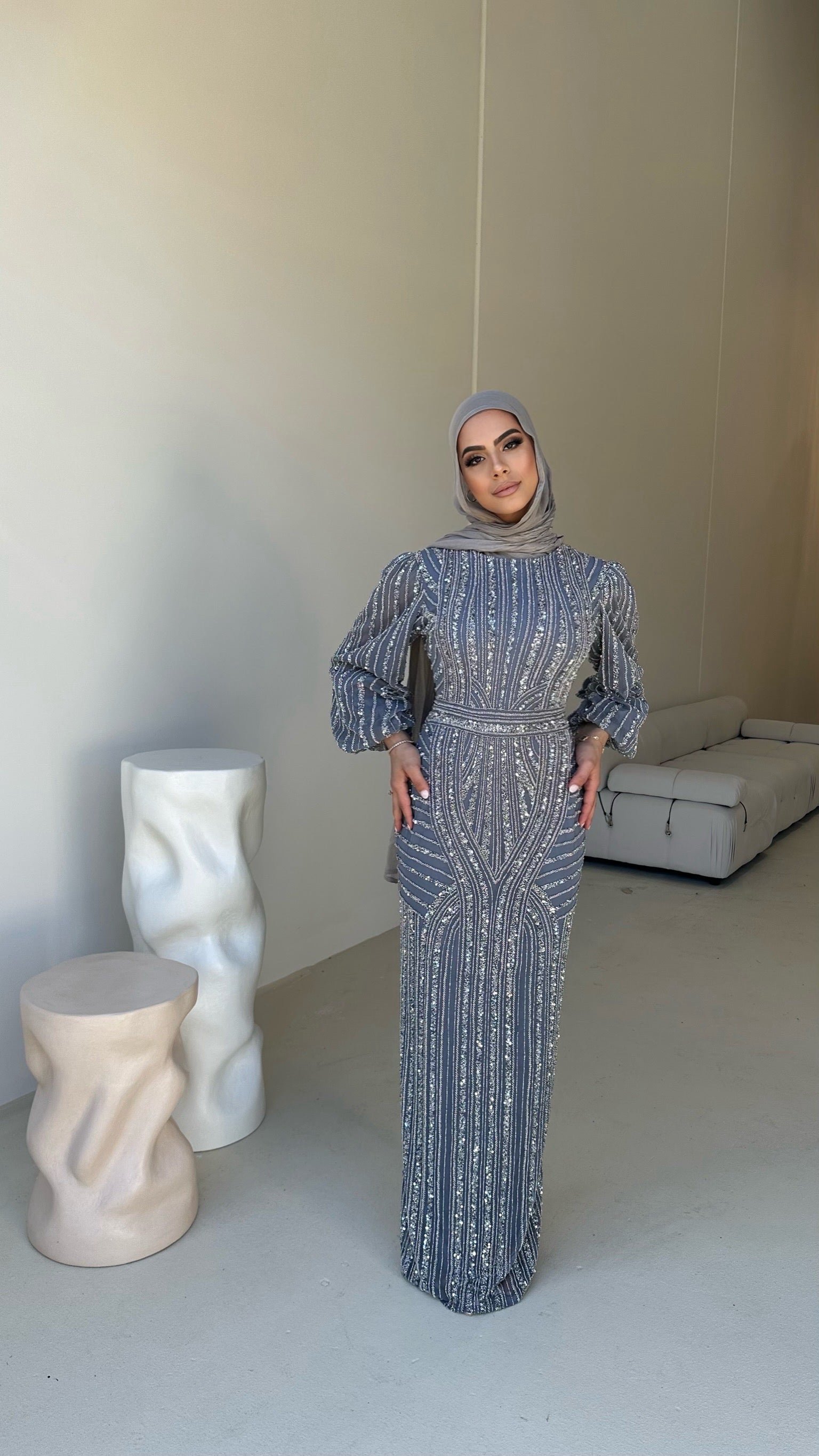 JANNAH BY MY SECRET WARDROBE GUNMETAL GREY photo 3
