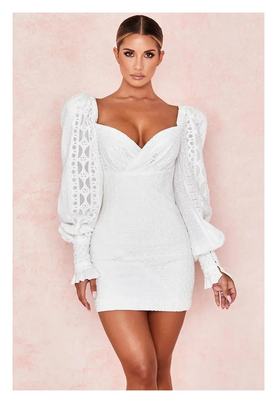 House of CB Marquis Mini Dress White Size 14 photo 3