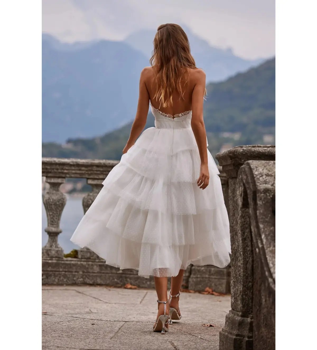 Alamour Barbara Midi Dress White Size L AU 12 photo 7