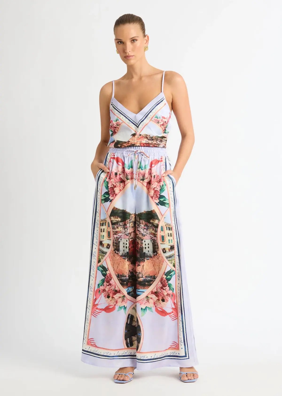 Sheike La Dolce Vita Cami Size 14 and Pant Size 12 Set Print photo 2