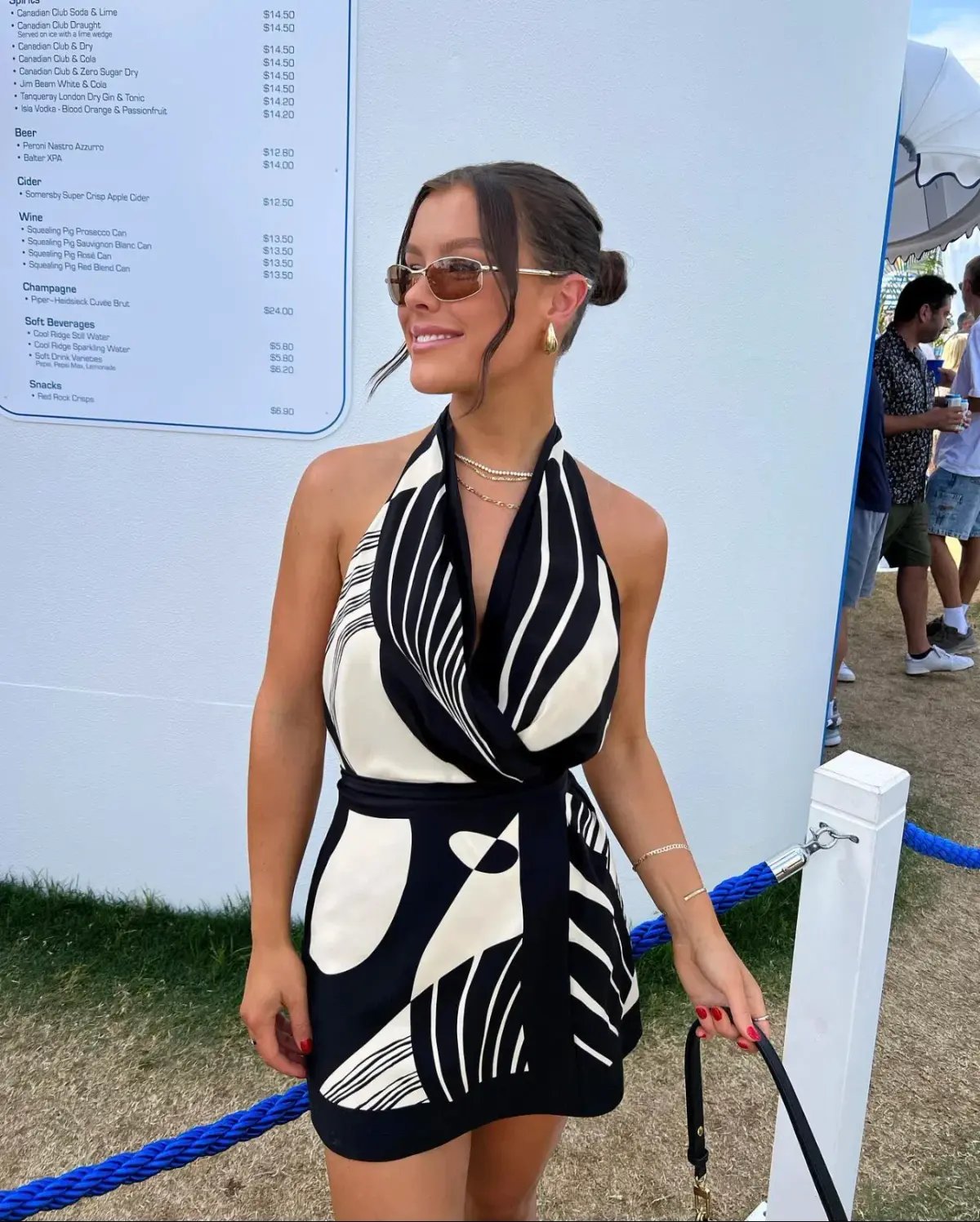 Sir the Label Realisme Wrap Halter Mini Dress Papier Print Size 6 photo 5