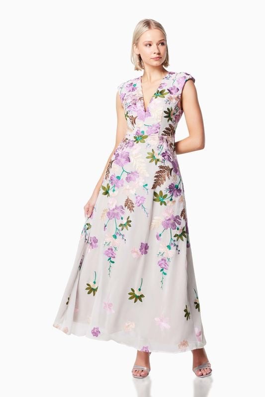 Elliatt Venetian Maxi Dress - Multi photo 4