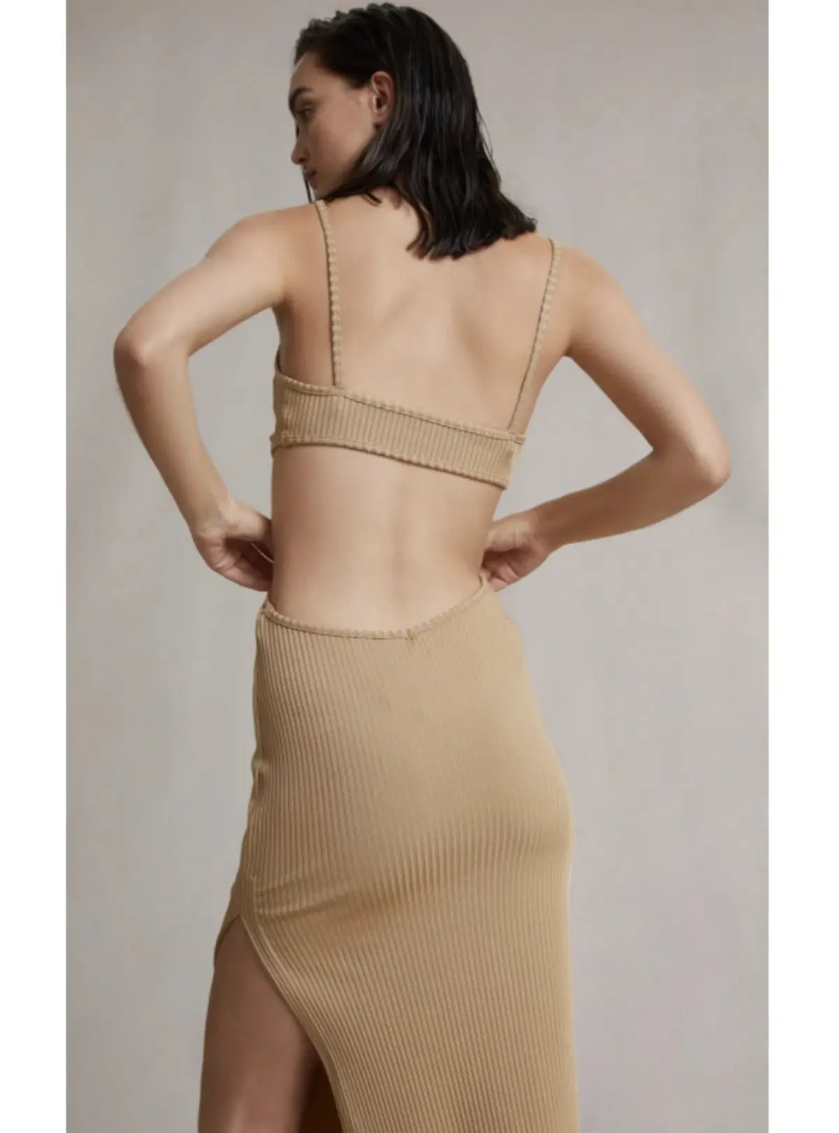 Bec & Bridge Selene V Maxi Dress Camel Size AU 6 photo 2