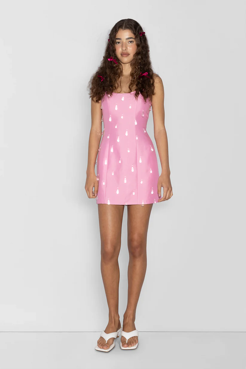 The Wolf Gang Luvia Beaded Mini Dress - Floss photo 2