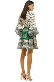 Zimmermann Amari Mini Dress Multi Print Size 10 photo 3
