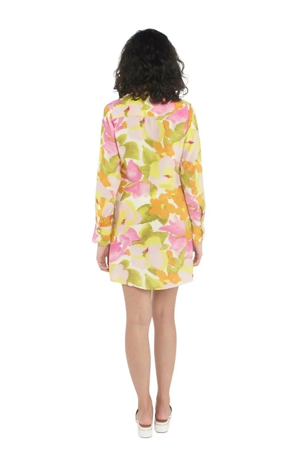 With Jean Kelly Shirt Dress Multi Print Size 12 photo 2