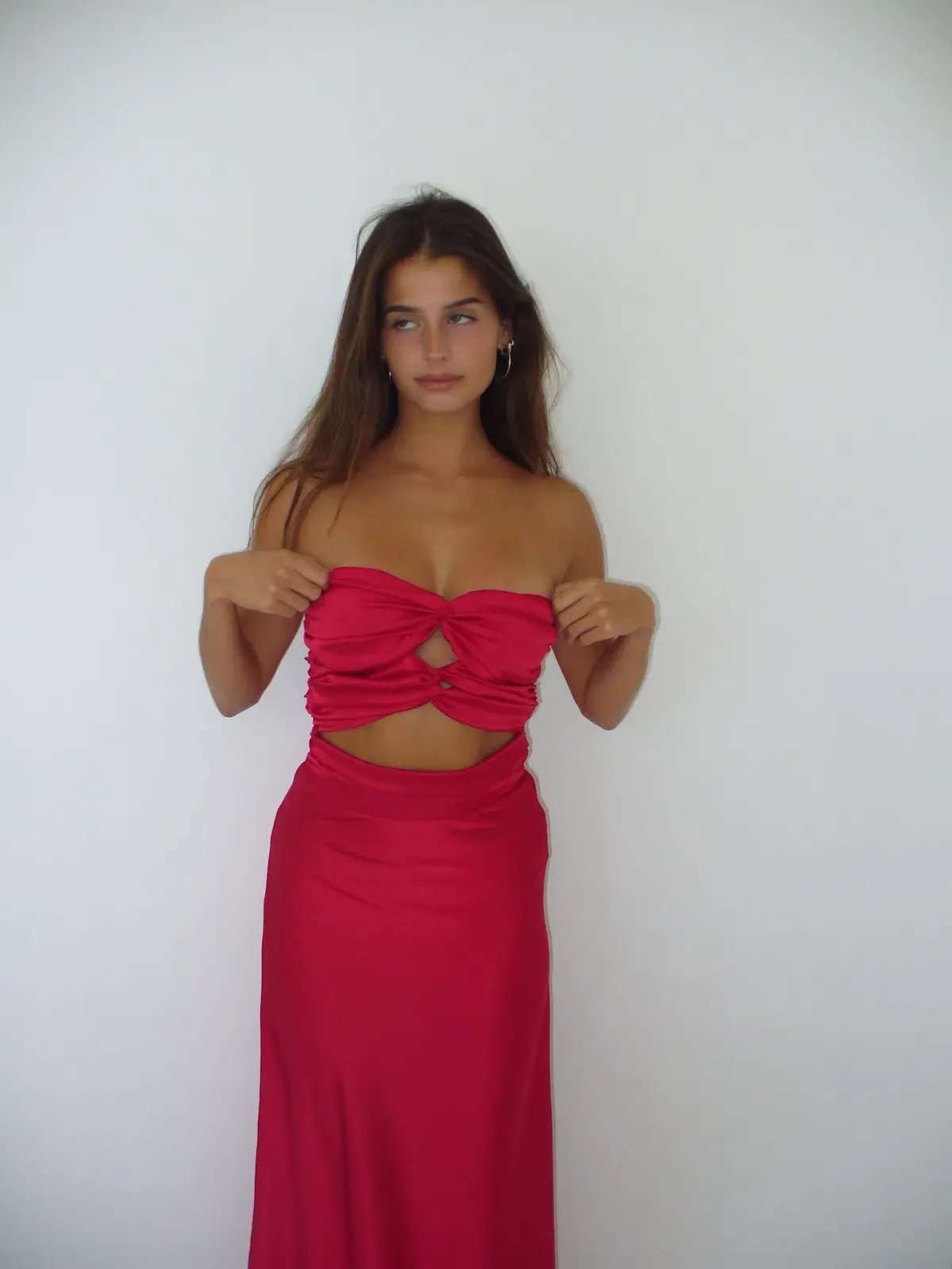 HNTR the Label Inka Gown Wine Size S / AU 8 photo 3