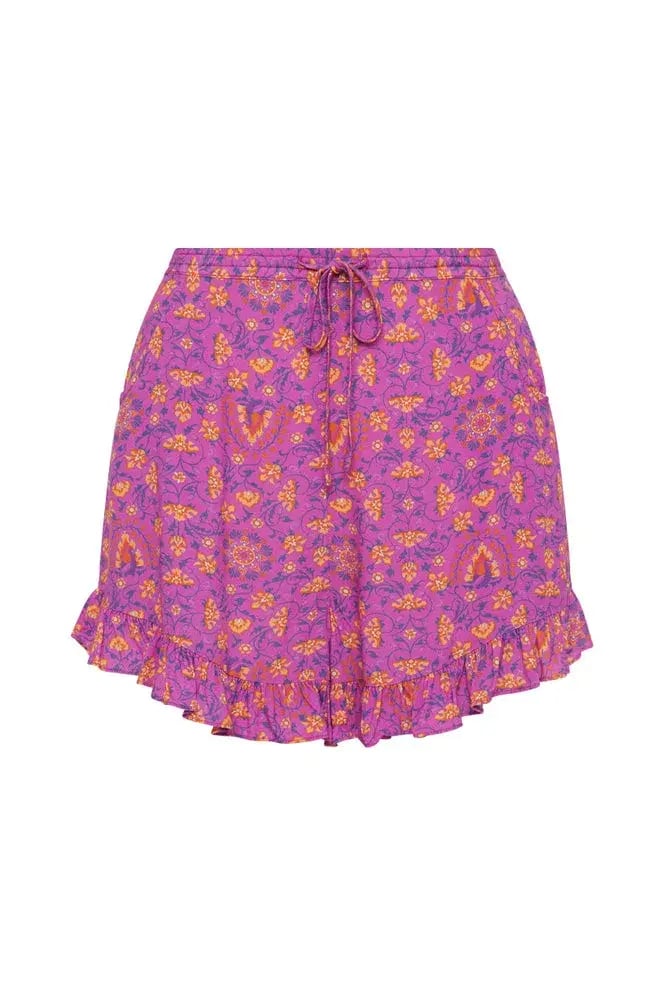 Spell Madame Peacock Blouse and Short Set Print Size M photo 4