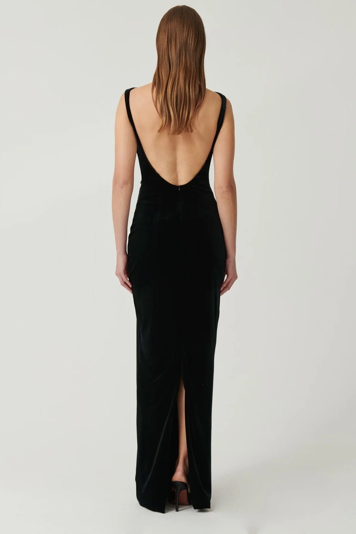 EFFIE KATS VERONA GOWN - BLACK VELVET photo 5