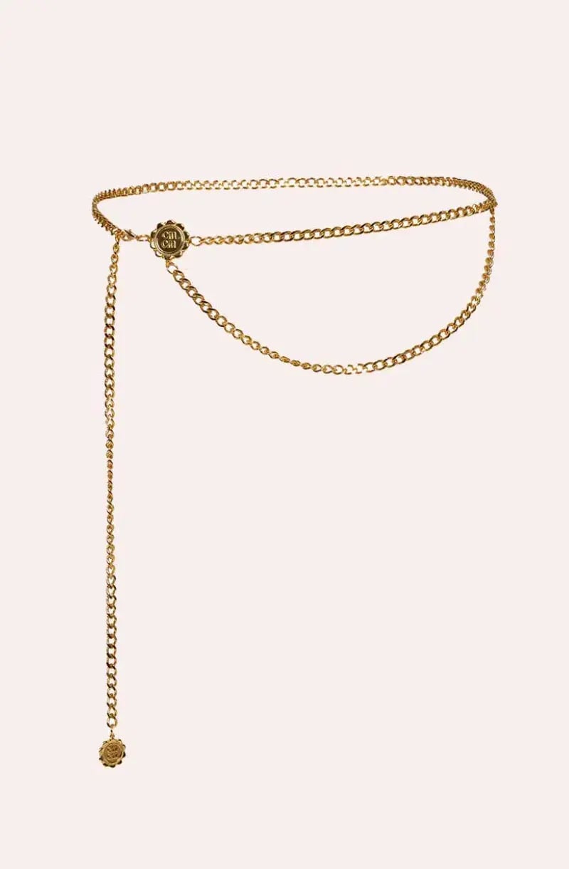 Cin Cin Charm Belt Gold One Size photo 7