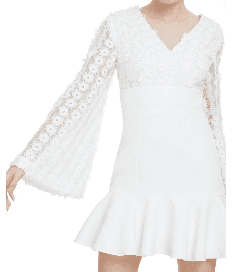 Keepsake Cross Your Mind Long Sleeve Mini Dress Size Medium photo 5