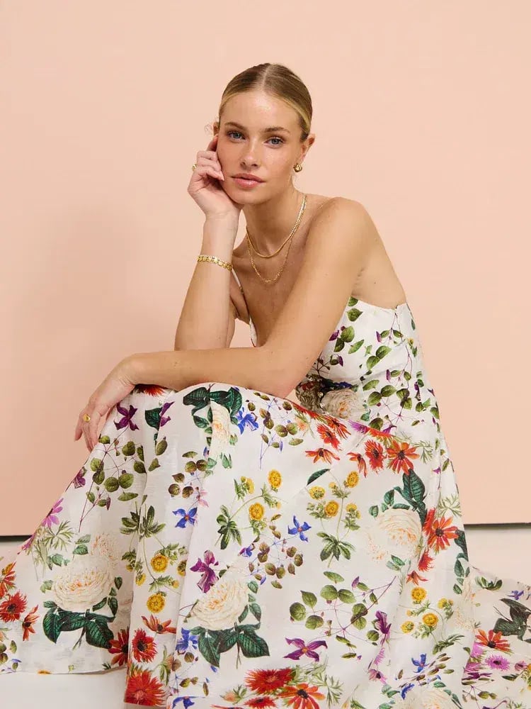 Sofia The Label Enchanted Floral Midi Dress Enchanted Floral Size 8 photo 3