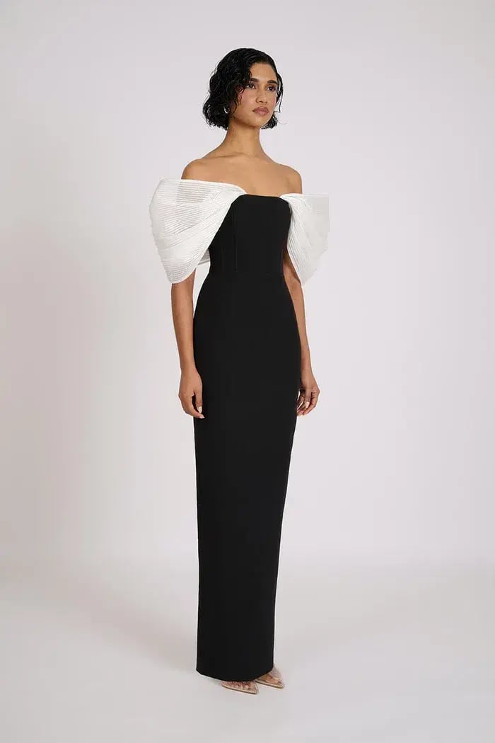 Eliya the Label Drew Gown Black Size S/ AU 8 photo 2