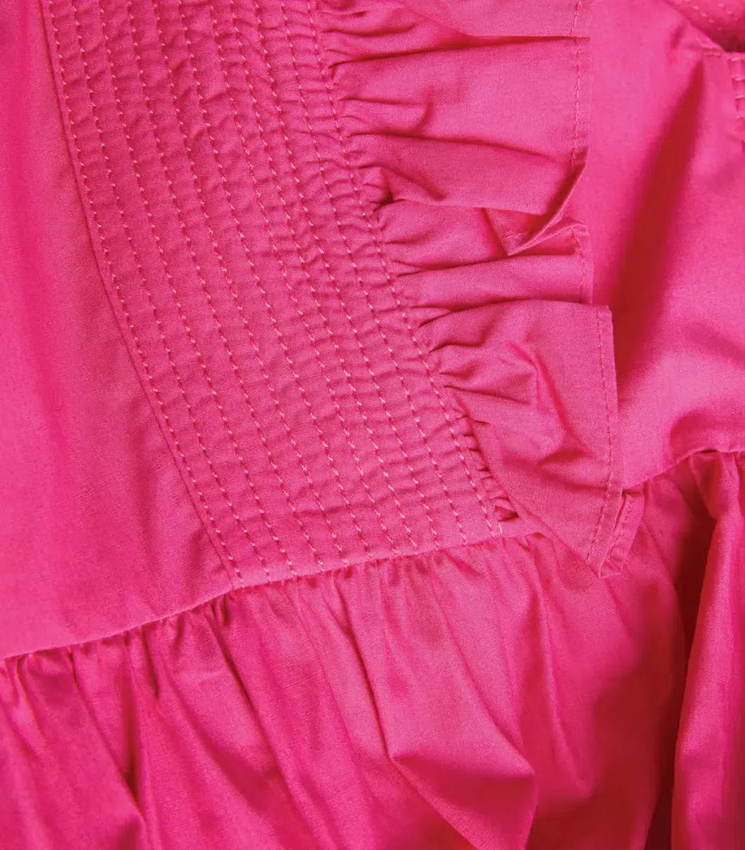 Self-Portrait Ruffled Cotton Poplin Maxi Dress in Pink Size 12 photo 3