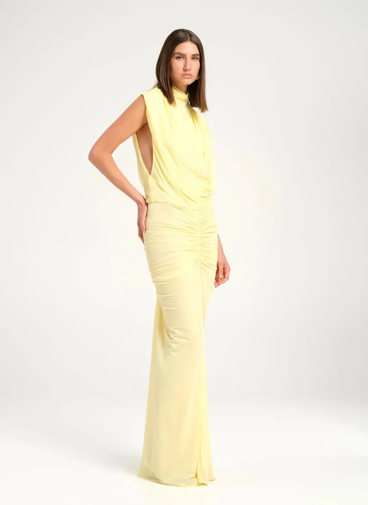 Benni Willow Maxi Dress Butter Size Small photo 2