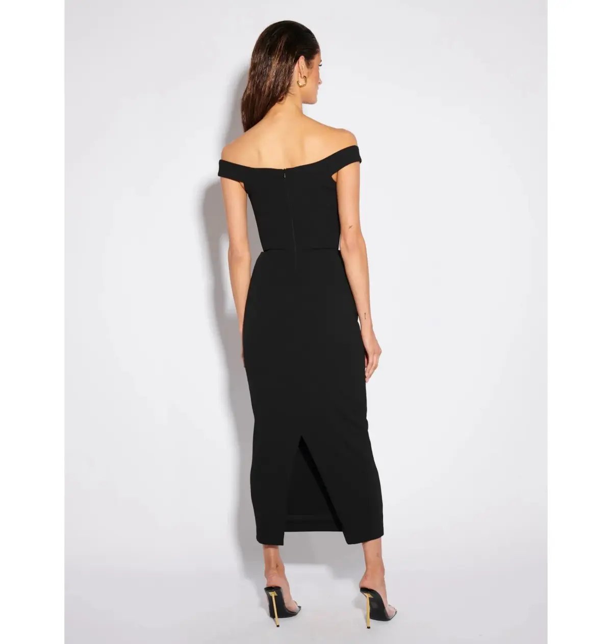 Effie Kats AAMI Midi Dress Black Size AU 10 photo 3