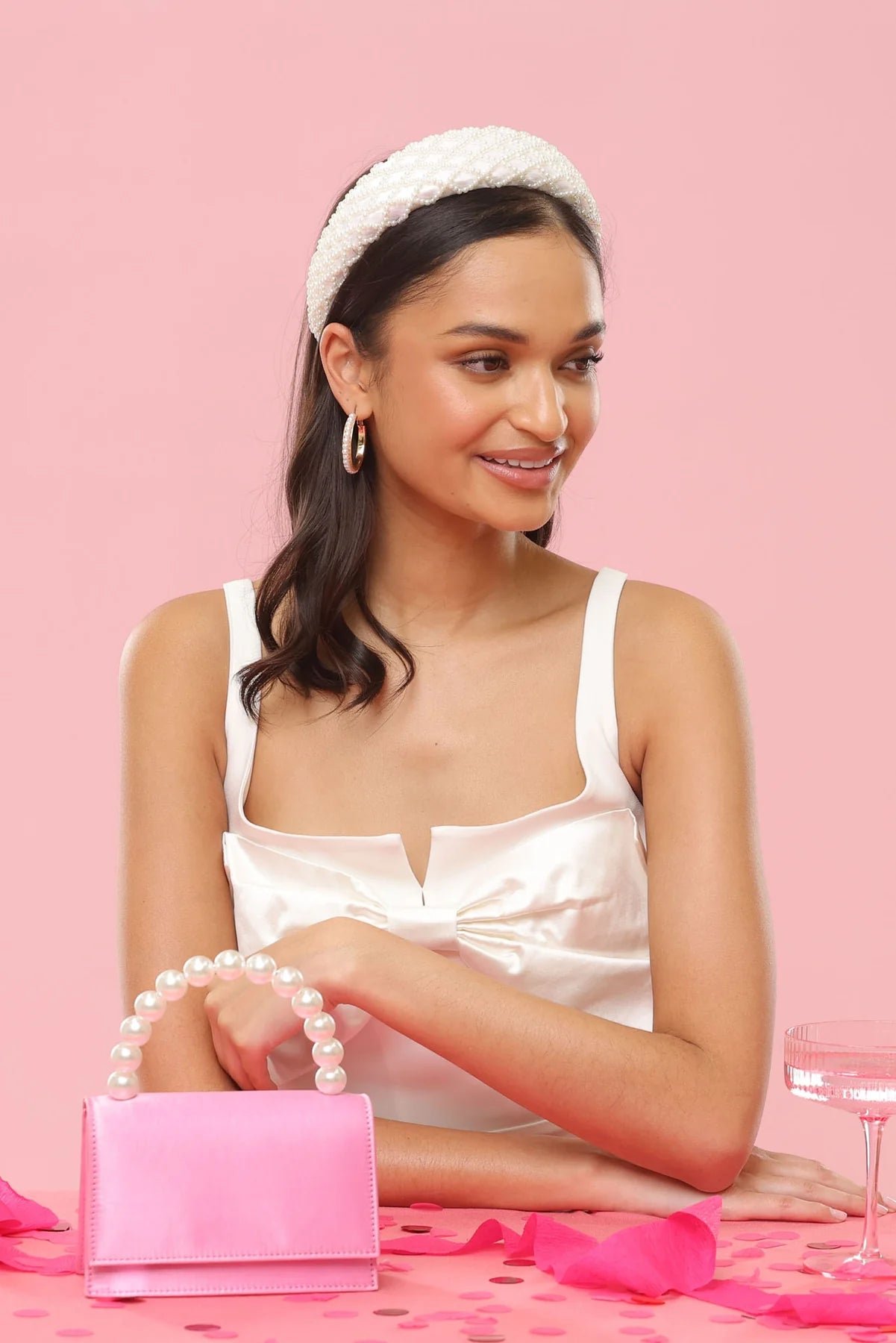 MORGAN & TAYLOR VALENCIA HEADBAND - WHITE photo 2