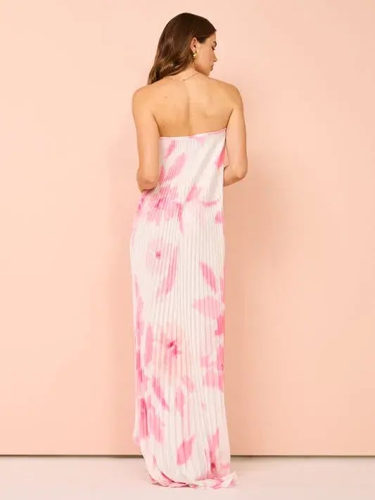 L’Idee Feminite Dress Jardin Pink Size 10 photo 3